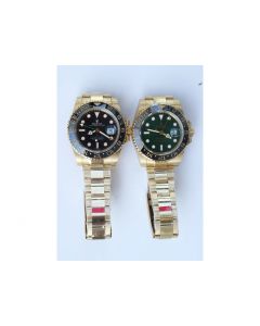 Rolex GMT-Master II 116718 Full YG Ceramic Bezel Black&Green Dial Bracelet BP A2813 V2 (Correct Hand Stack)