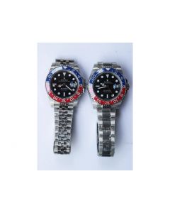 GMT Master II 126710BLNR Blue/Red Ceramic Bezel Black Dial Oyster & Jubilee Bracelet BP A2813 (Correct Hand Stack)