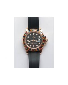 Yacht-Master 40 116695SATS 1:1 Best Edition on Black Rubber Strap A2836 (Free Extra Strap) Noob