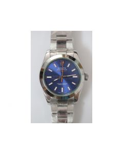 Rolex 2014 Milgauss 116400 GV Bracelet Blue From Noob factory