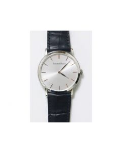 Jules Audemars Extra-Thin SS Leather Strap Silver Dial Miyota 9015