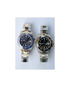 Rolex Submariner 116613LB 904L SS/YG Two Tone Ceramic Bezel Diamond Marker Black & Blue Dial Bracelet BP SA3135