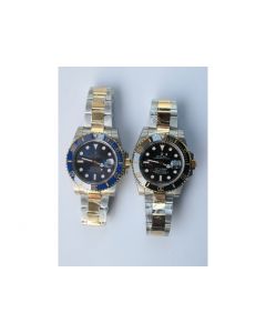 Rolex Submariner 116613LB 904L SS/YG Two Tone Ceramic Bezel Black & Blue Dial Bracelet BP SA3135